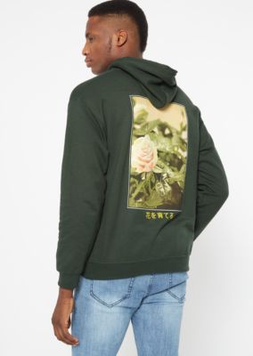 rose graphic hoodie