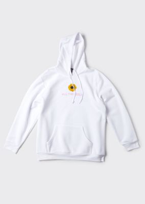 white sunflower hoodie