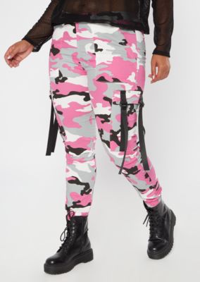 plus size pink cargo pants