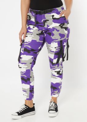 purple camo joggers