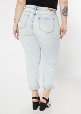 rolled mom jeans
