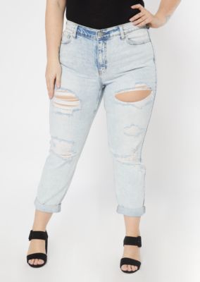 cheap plus size mom jeans