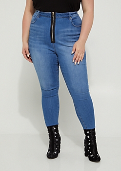 Plus Zipped Xtra High Rise Jeggings
